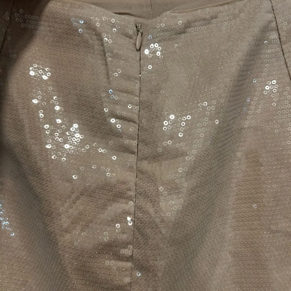 A New Day Shimmering Tan Skirt NWT